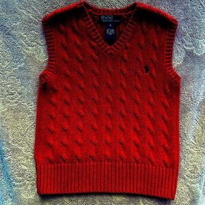 Ralph Lauren Cable-Knit Cotton Sweater Vest